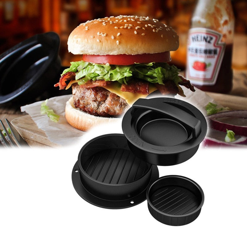 Kitchen Round Shape burger Press Food-Grade ABS Hamburger Meat Press Beef Grill Hamburger Press Patty Maker Mold Mould Tool