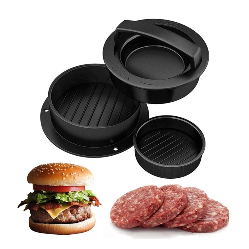 Kitchen Round Shape burger Press Food-Grade ABS Hamburger Meat Press Beef Grill Hamburger Press Patty Maker Mold Mould Tool