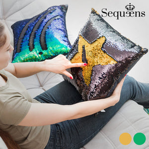 Cojín Sirena con Funda Mágica de Lentejuelas Sequeens